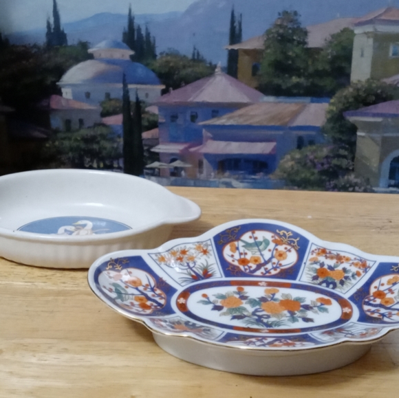 Vintage Asian Imari Oval Dish Andrea by Sadek&Oval Casserole Both Made Japan.🍜 - Picture 9 of 15